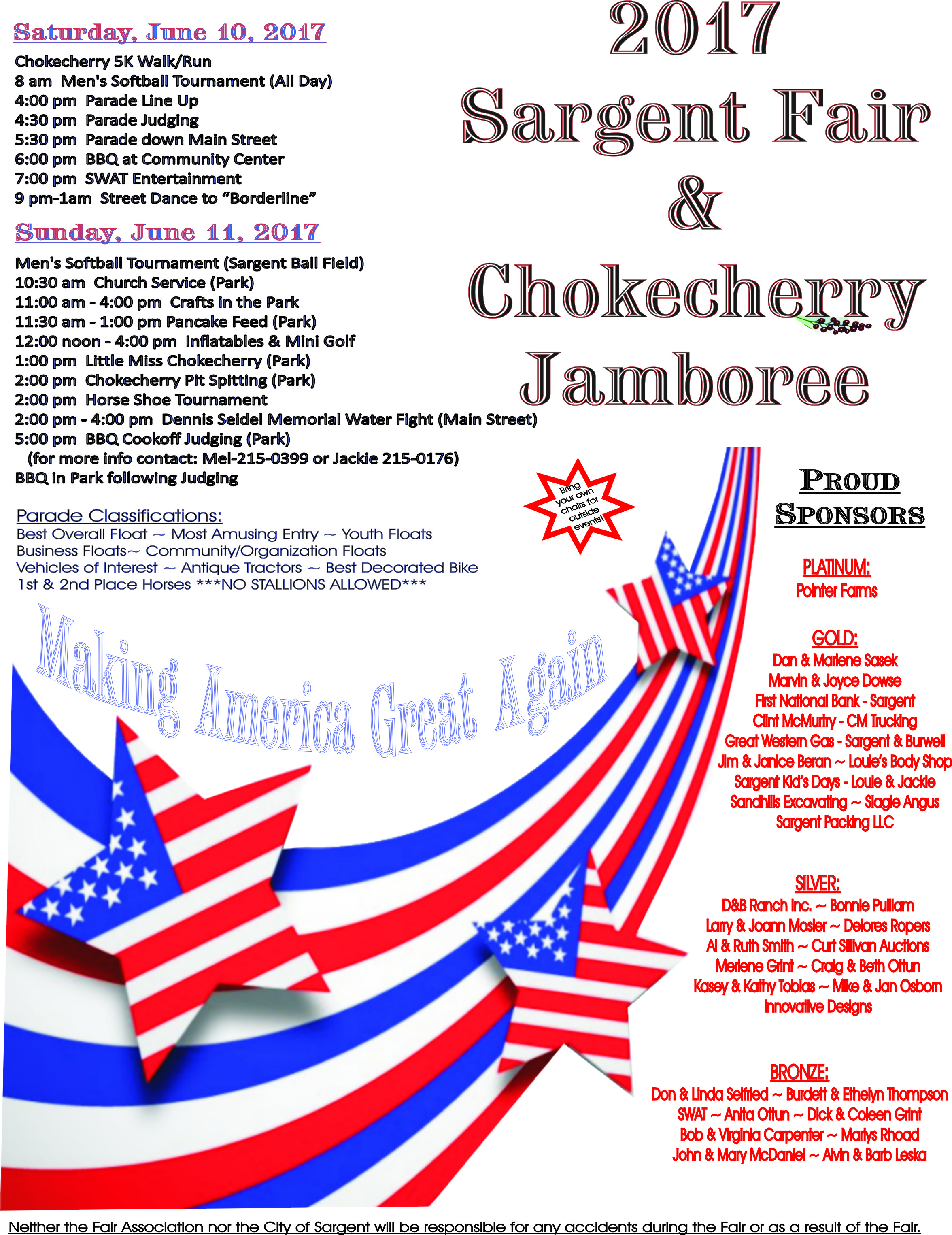 Sargent Nebraska Sargent Fair and Chokecherry Jamboree